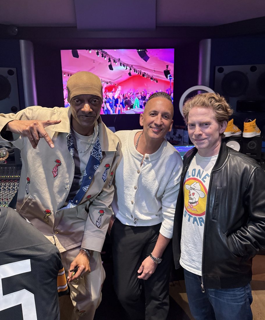 Clinton Sparks in the studio with guests